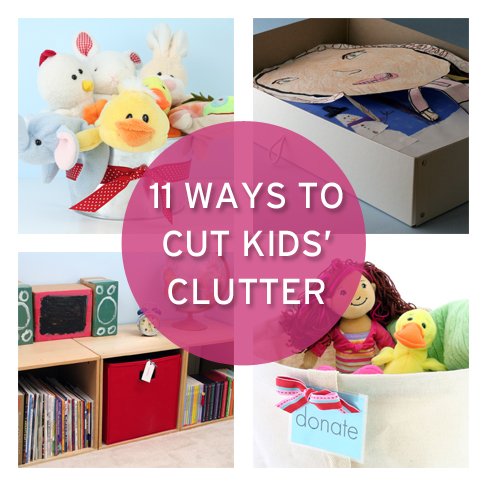 simple tips to help cut kids' clutter from #simplify101