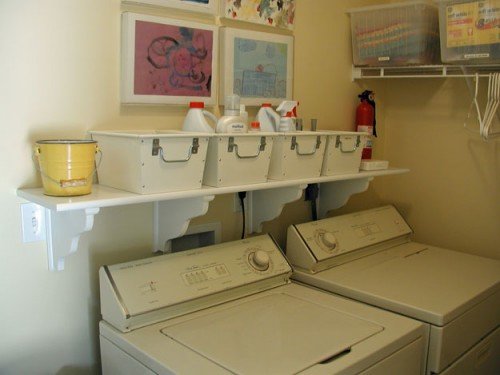 organized laundry room