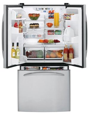 organized refrigerator and freezer