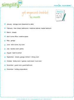 organize by month checklist