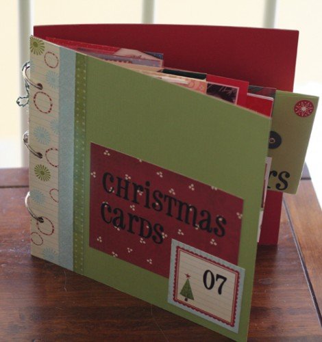 Organize holiday cards