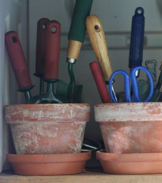 Clay pots as storage