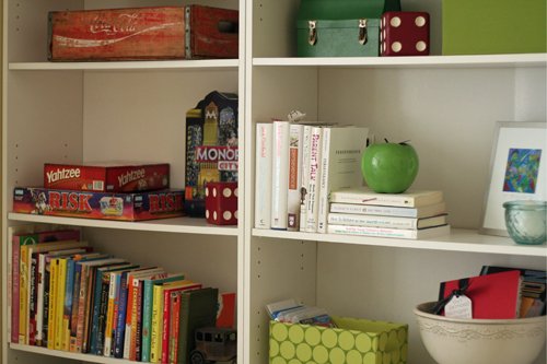 Organize Kids Stuff:  Store Toys and Games where they are used for easier clean up. 