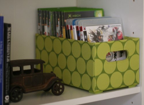 Green polkadot bin Green polkadot bin