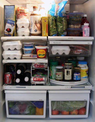 Inside of fridge