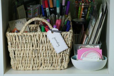 Journaling basket