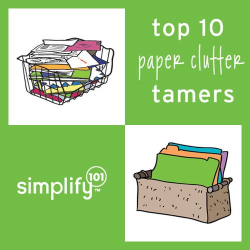 Paper clutter tamers graphic A