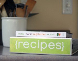 Organize for healthier eating with a custom recipe binder