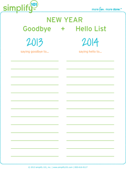 New Year Goodbye + Hello Printable from simplify 101
