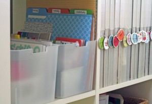 Craft Supply Organization Ideas: Establish a spot for in-process projects