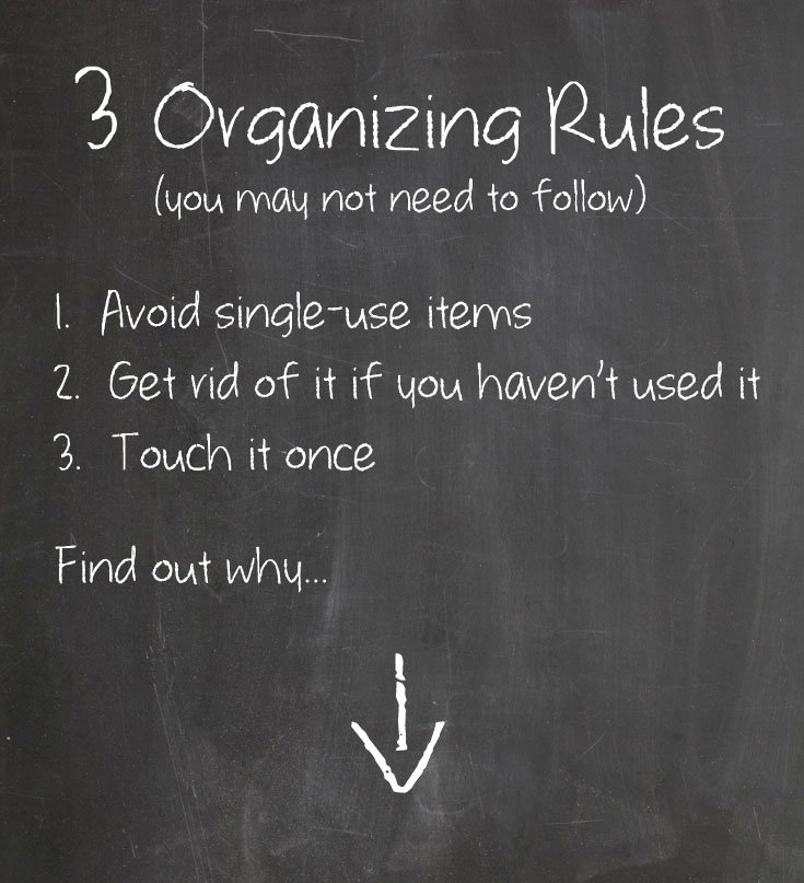 3 Organizing Rules You May Not Need to Follow from simplify101.com